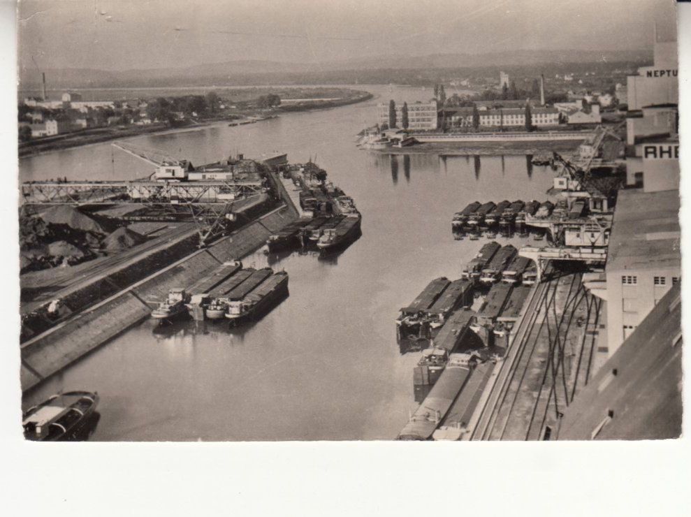 Cartoline postali: Basel Rheinhafen 1955 – Usato da Bürglen TG venduto da StampGraf