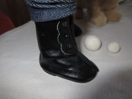 Puppenschuhe Stiefel, Winterstiefel Sasha Puppe, 3 Knöpfe