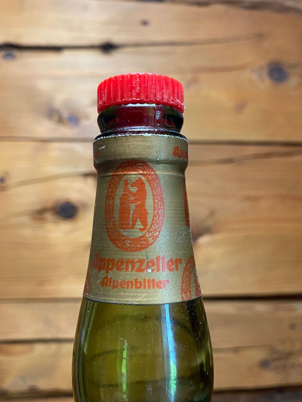 Bottiglie: Antike ....Appenzeller Alpenbitter Flasche....! – Usato da Wattwil venduto da Hoelzig 2