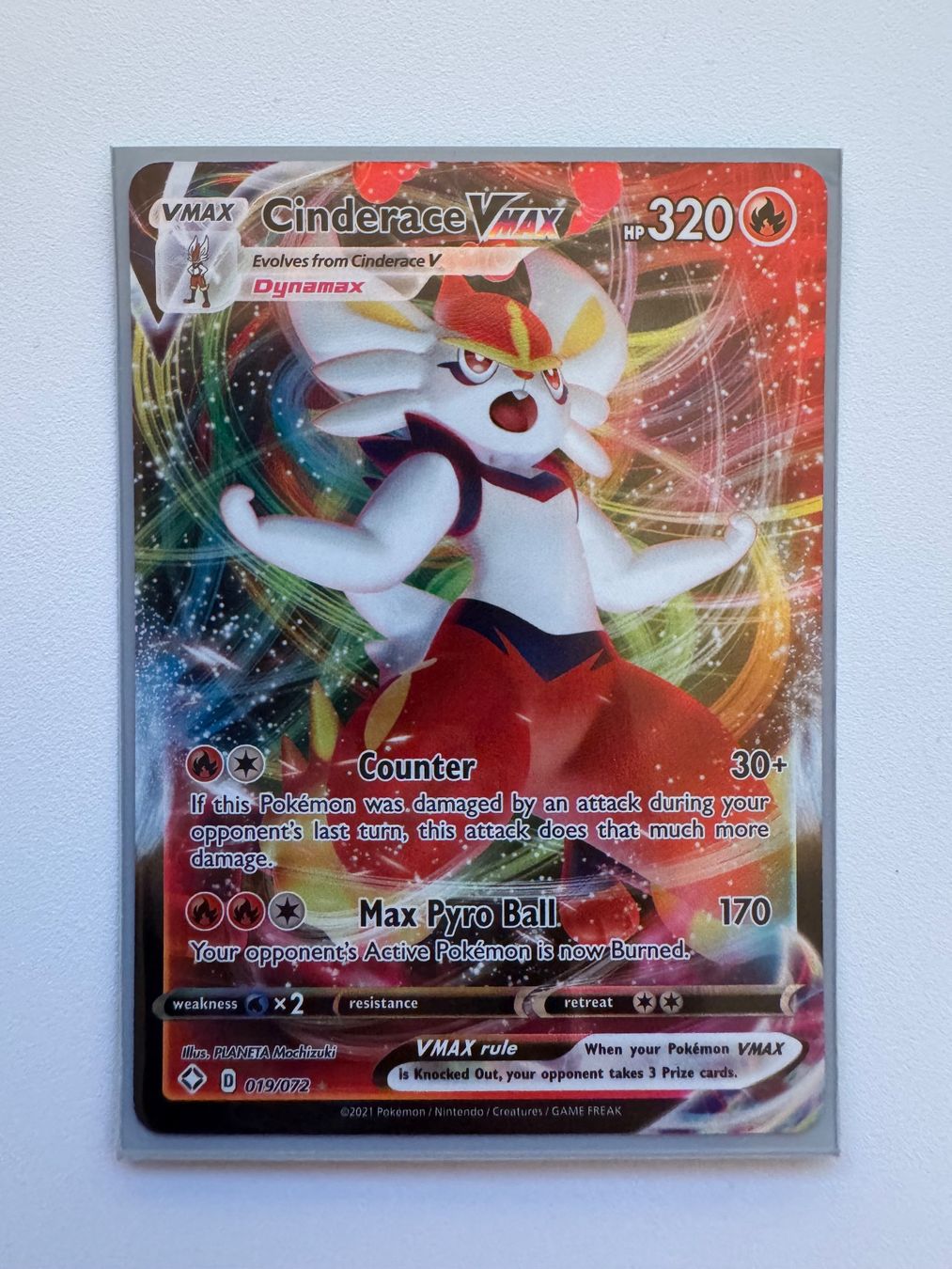 Pokémon Carte collezionabili: Cinderace VMAX SHF Pokemon SHF 019/072 – Nuovo (secondo la descrizione) da Winterthur venduto da hershanking