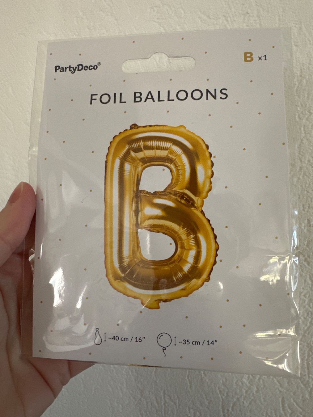 Tutte le decorazioni: Ballon « B » – Nuovo e nell'imballaggio originale da Saicourt venduto da Liman25