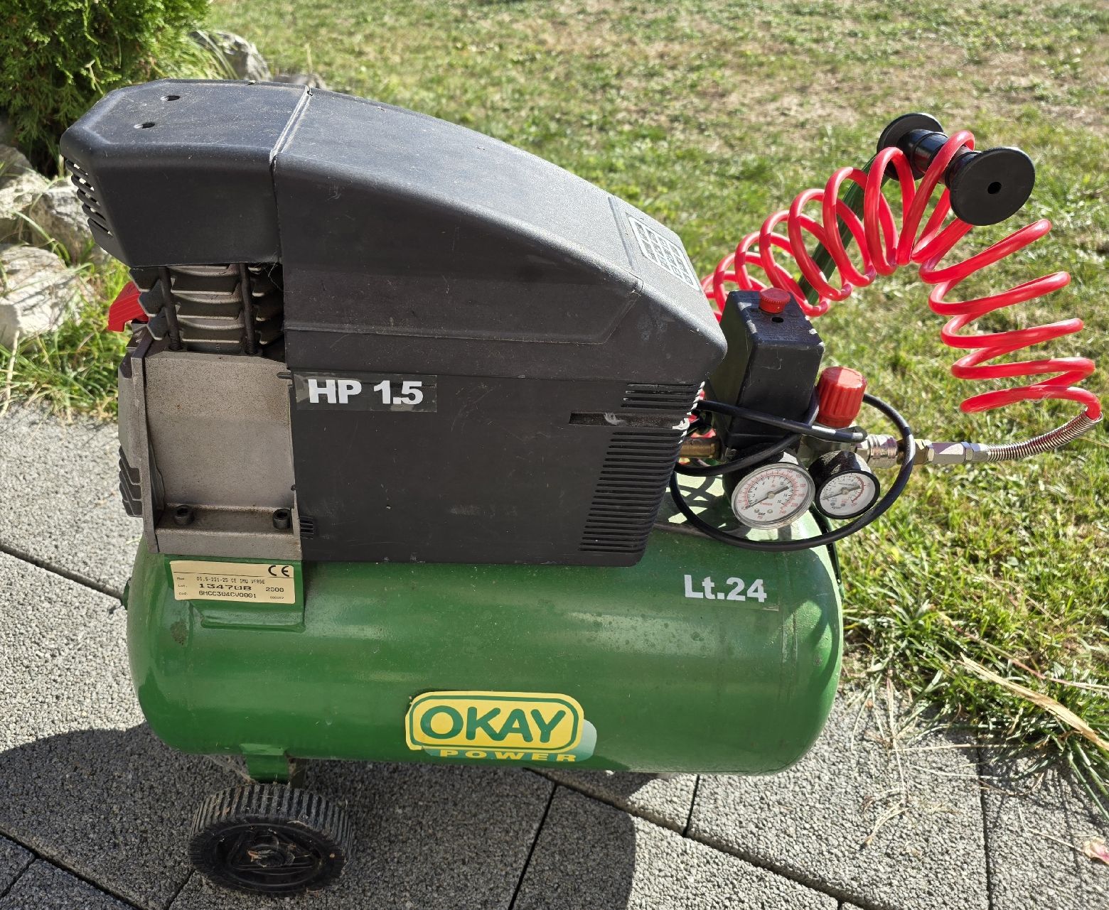 Compressori: Kompressor Okay Power 24 Liter 1.1 kW 1.5 PS gebraucht – Usato da Walkringen venduto da Vanuca