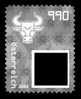 Crypto Stamp 4.0 Österreich: BULLE IN SCHWARZ