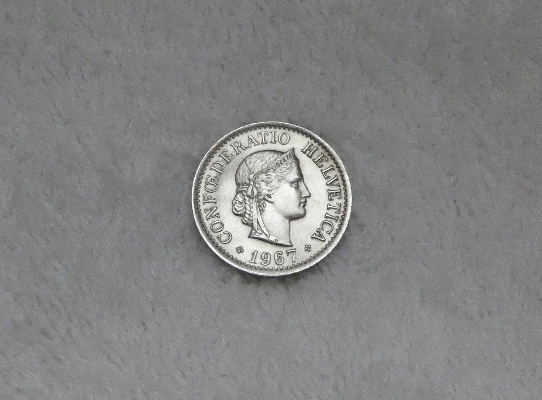 Alle Münzen: 10 centimes/rappen 1967 – Gebraucht aus Nyon von Ilmi09
