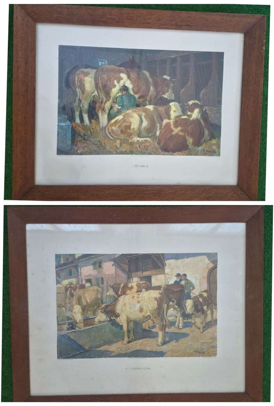 Dipinti: 2 mpressions d'après peinture de Fr.Jacques – Usato da Farvagny-le-Grand venduto da CollectibleWatches