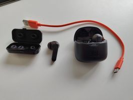 JBL Tune 225TWS In-Ear Kopfhörer Schwarz mit Ladecase