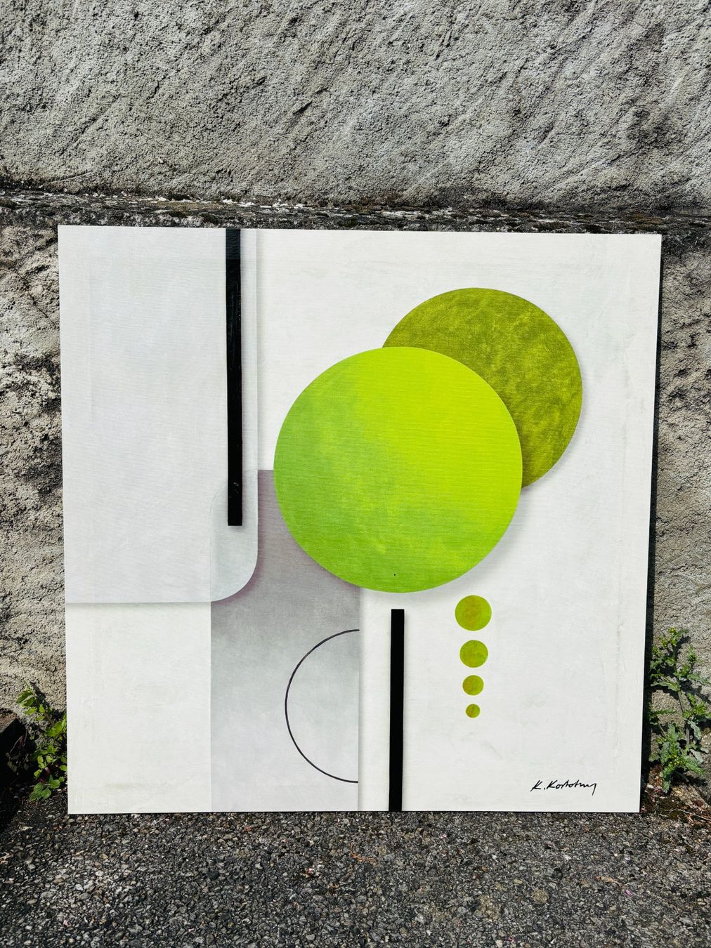 Gemälde: Tableau acrylique original Pfister 100 x100 – Gebraucht aus Clarmont von sil_59s9 2
