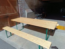 Festbankgarnitur Holz klappbar