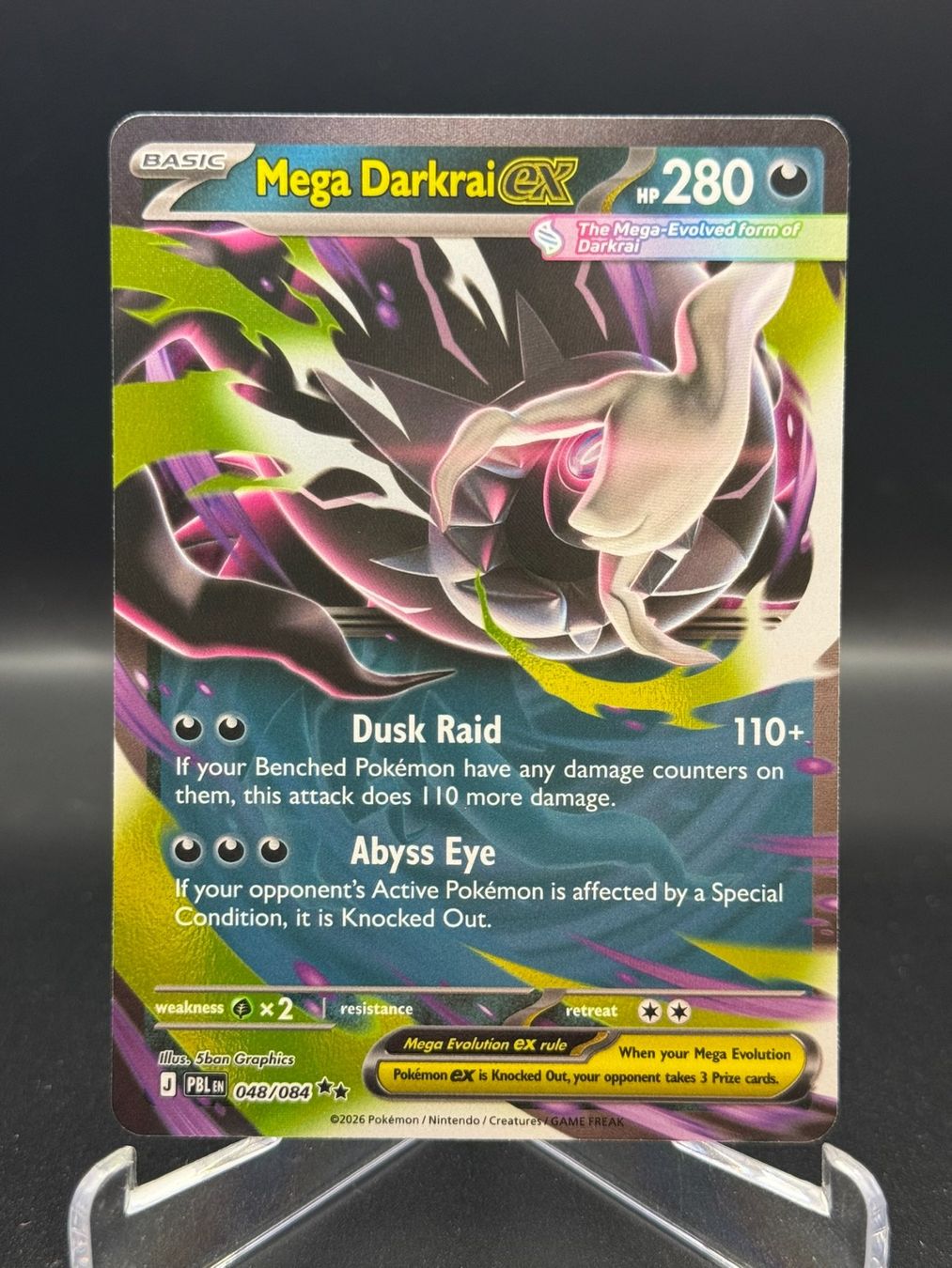 Pokémon Sammelbilder & Trading cards: Mega Darkrai ex (PBL 048) – Gebraucht aus Birmensdorf ZH von SnorlaxMail