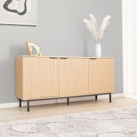 Sideboard NALA - Modern - Natur/Schwarz - 154x42x73cm