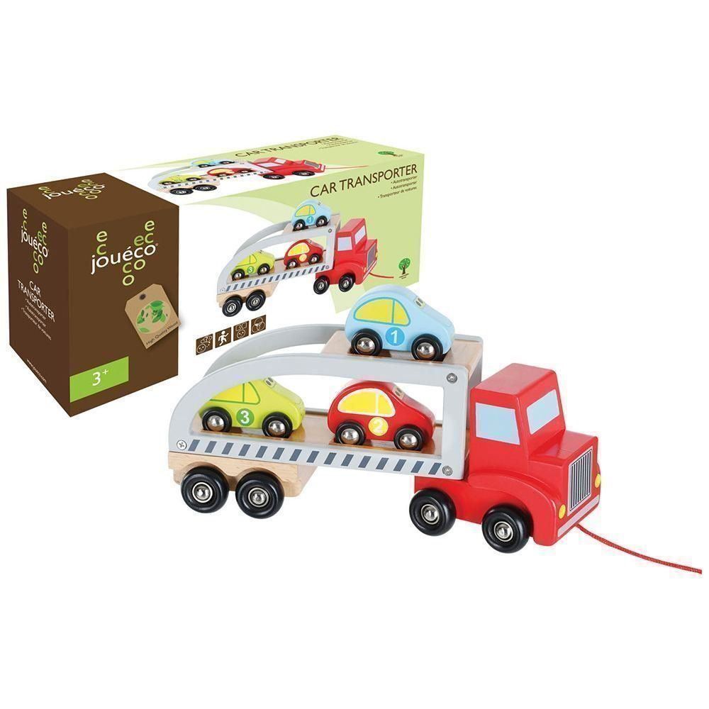 Giocattoli: Autotransporter aus Holz - Spielzeugauto – Nuovo e nell'imballaggio originale da Biel/Bienne venduto da Spiel-Markt 1