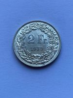 Schweiz 2 Franken 1939 fast unzirkuliert