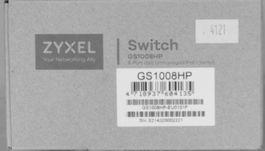 Zyxel GS1008HP Gigabit PoE+ Switch 8-Port (60W) – Neu & OVP