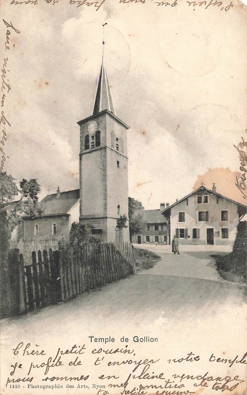 Ansichtskarten: Temple de Gollion – Gebraucht aus Biasca von Blenio71