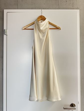 Rotate Halterneck Satin Dress