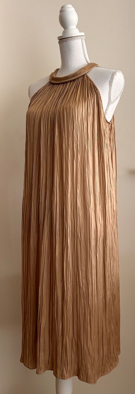 Strenesse Vestiti: Plisseekleid von STRENESSE, beige, Grösse 36 – Usato da Kreuzlingen venduto da peetzii 1