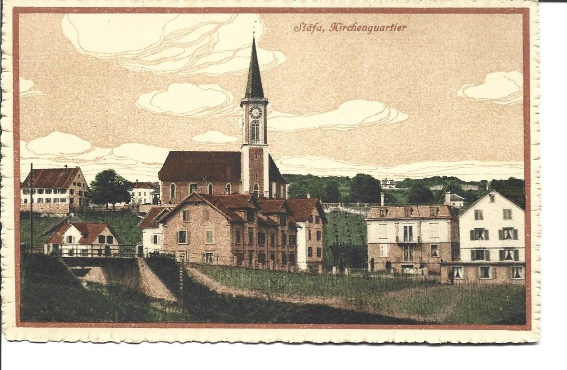 Ansichtskarten: AK Stäfa  Quartier – Gebraucht aus Appenzell von mai25