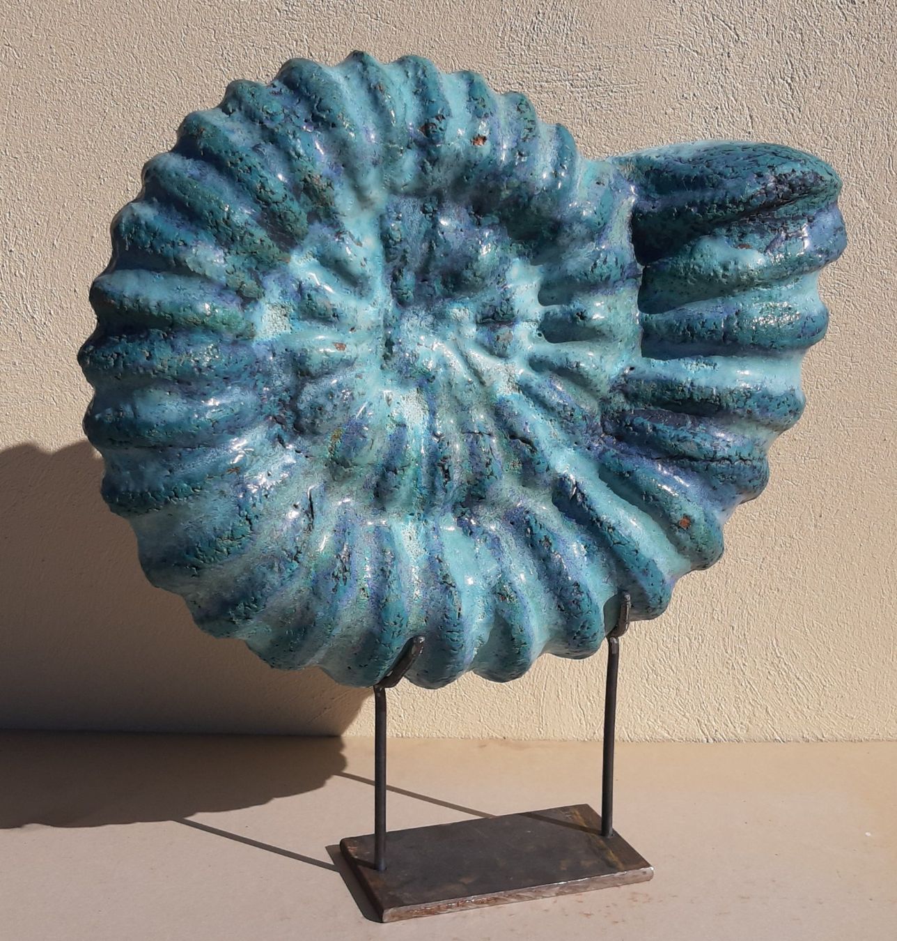 Sculture & Statue: Grand ammonite bleue – Nuovo (secondo la descrizione) da Montreux venduto da JABIBI88 1