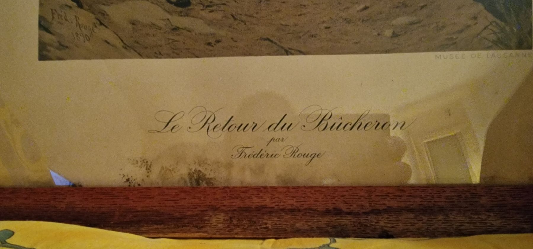 Dipinti: Reproduction Tableau "Le Retour du bûcheron Frédéric Rouge" – Usato da Genève venduto da Petit-Ange 1
