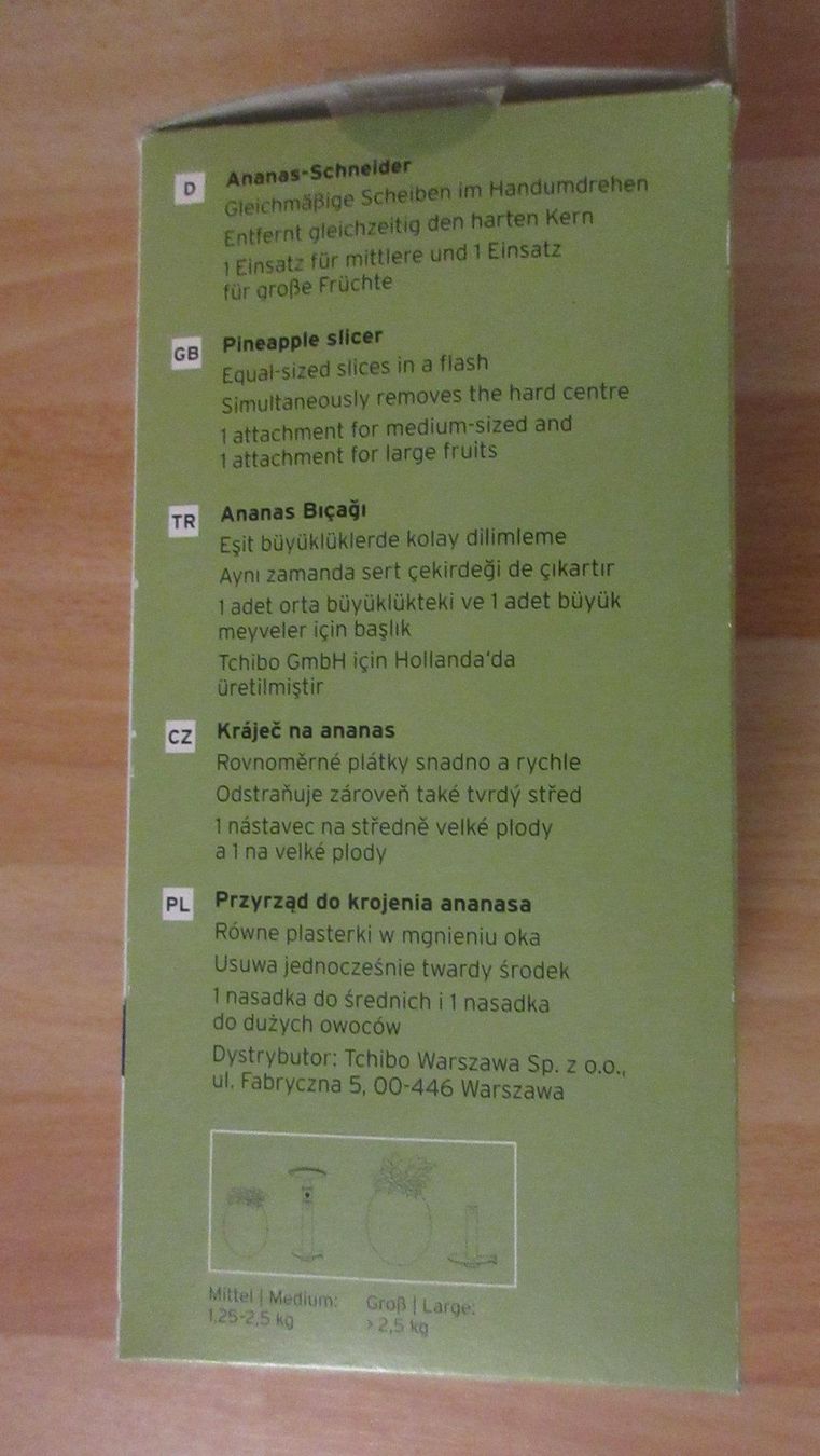 Tchibo Elettrodomestici da cucina: Ananas Schneider – Usato da Kaisten venduto da renault015 3