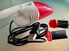 Mini Staubsauger USB-A mit 2 Saugadapter MADE IN CHINA