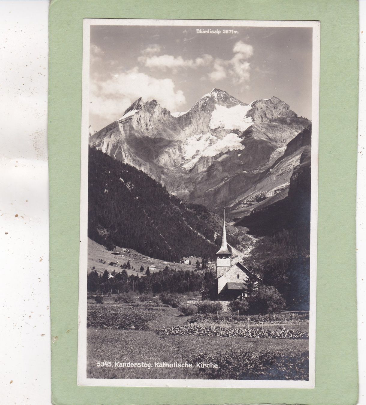 Cartoline postali: Kandersteg Katholische Kirche 1931 – Usato da Herisau venduto da Lisegrat2008