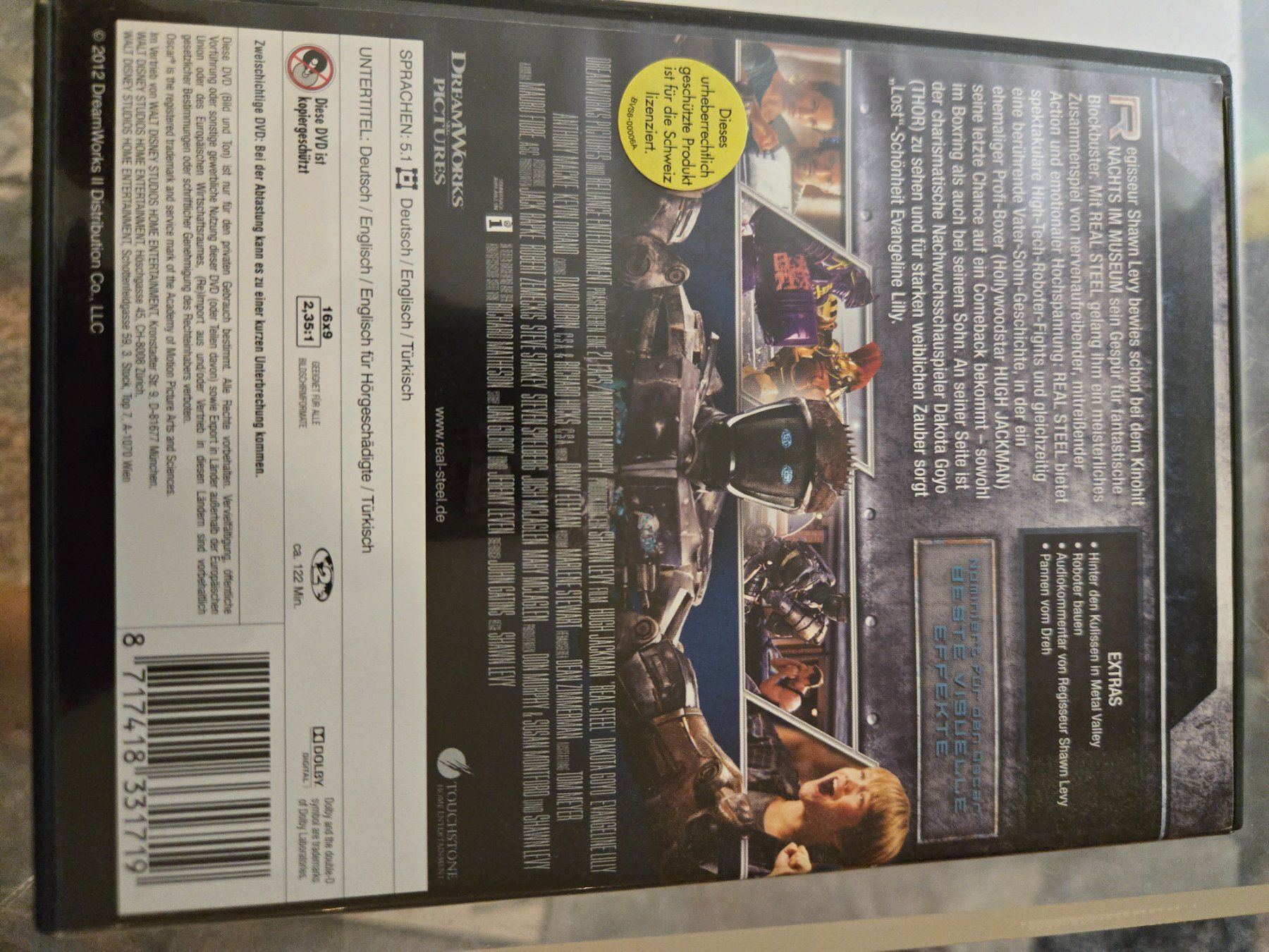 Tutti i DVDs: Real Steel  DVD – Usato da Bussigny venduto da Kfdlt 1