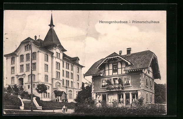 Ansichtskarten: Herzogenbuchsee, Ansicht vom Primärschu – Gebraucht aus Berlin von bartko-reher
