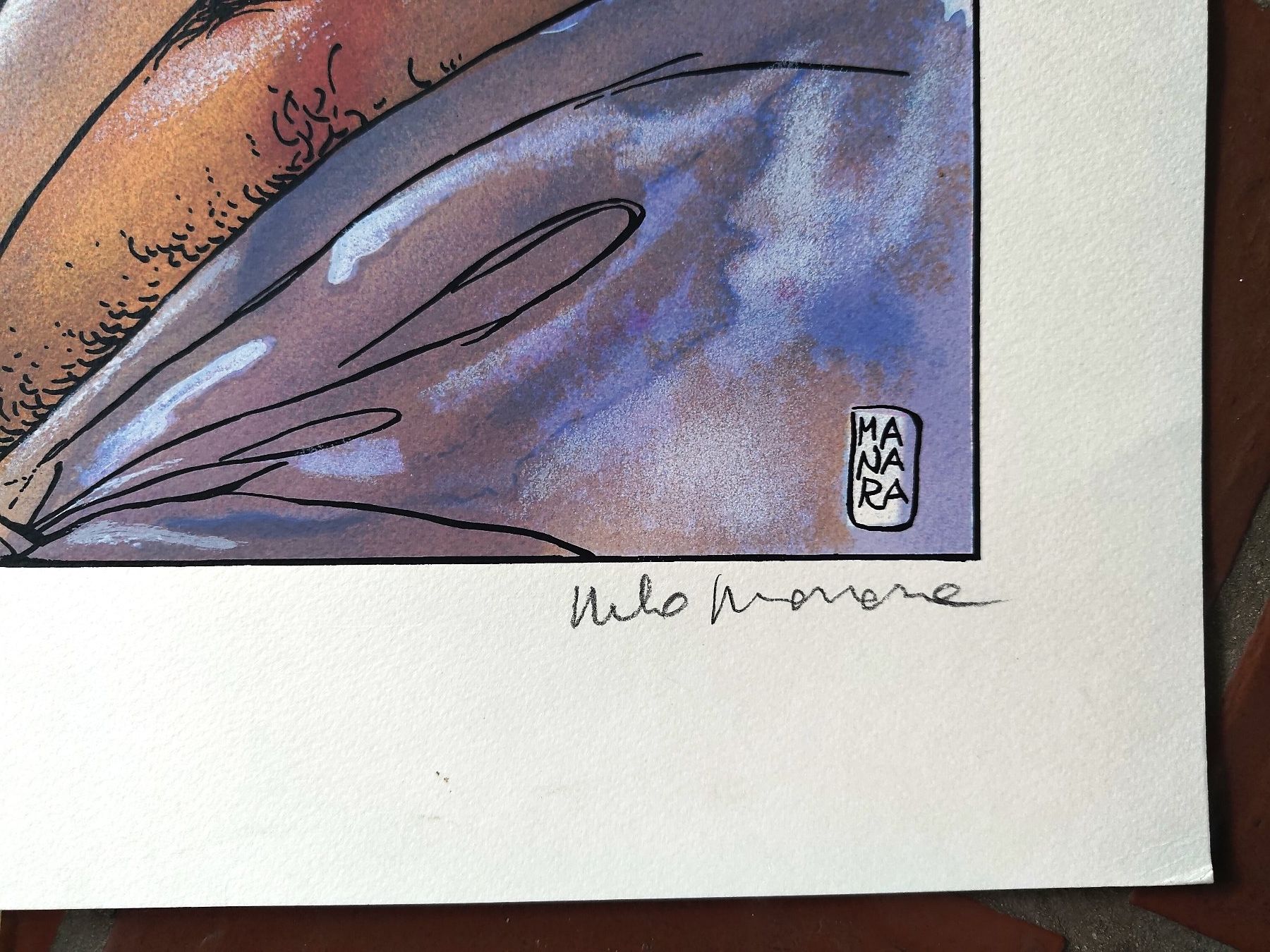 Fumetti: MANARA - Sérigraphie LE DECLIC EROTIQUE - N+S 1995 – Usato da LAUSANNE venduto da swof 1