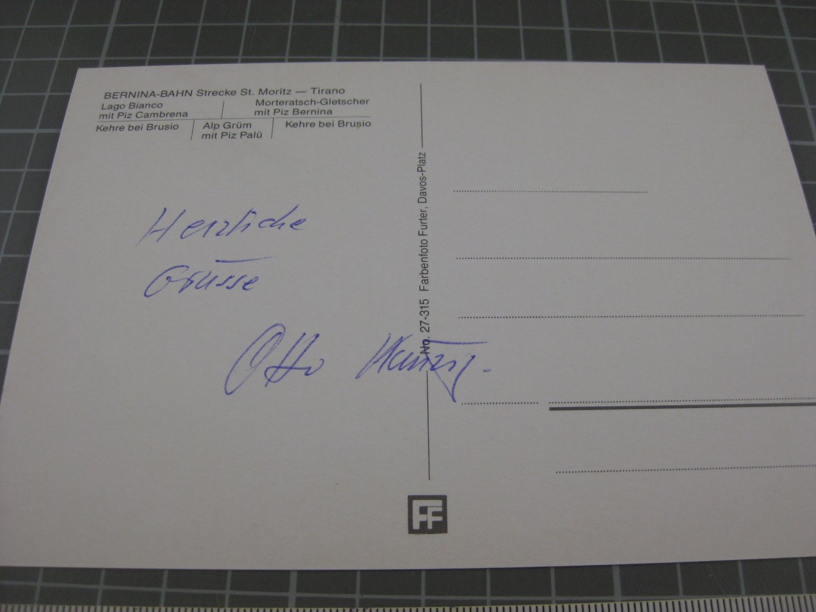 Cartes postales: Berninabahn, Rhätische Bahn RhB – D'occasion à Malters par Marosko 1