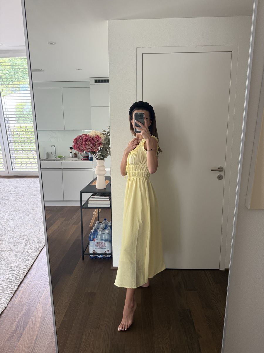 Vestiti: Light Yellow Summer Dress, Size S – Nuovo e nell'imballaggio originale da Zürich venduto da llor.dell 3