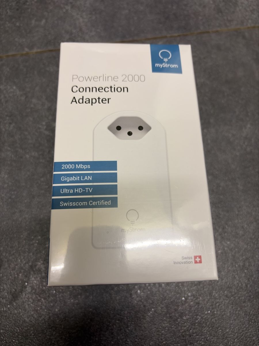 myStrom Laufwerke & Adapter: myStrom Powerline 2000 Mbps Connections Adapter – Neu und originalverpackt aus Bünzen von Cozmo82