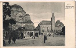 ESSEN Synagoge und altkath. Kirche