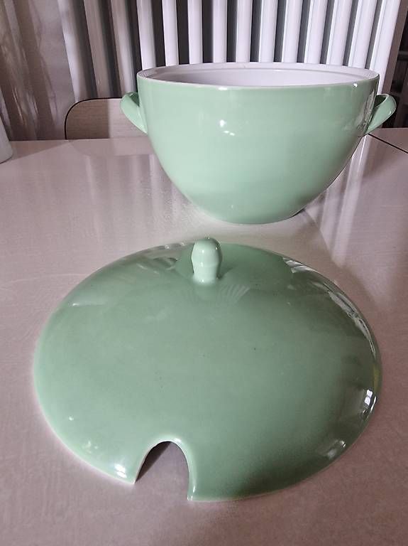 Rössler Plateaux: Soupiére Roessler verte vintage – D'occasion à Lausanne par Bayarea2 2