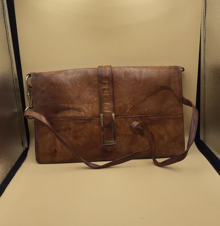 Schicke Vintage Braun Ledertasche
