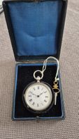 Antike Silbertaschenuhr, ca. 37 mm, läuft