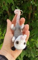 Amigurumi Schlüsselanhänger mit Opossum