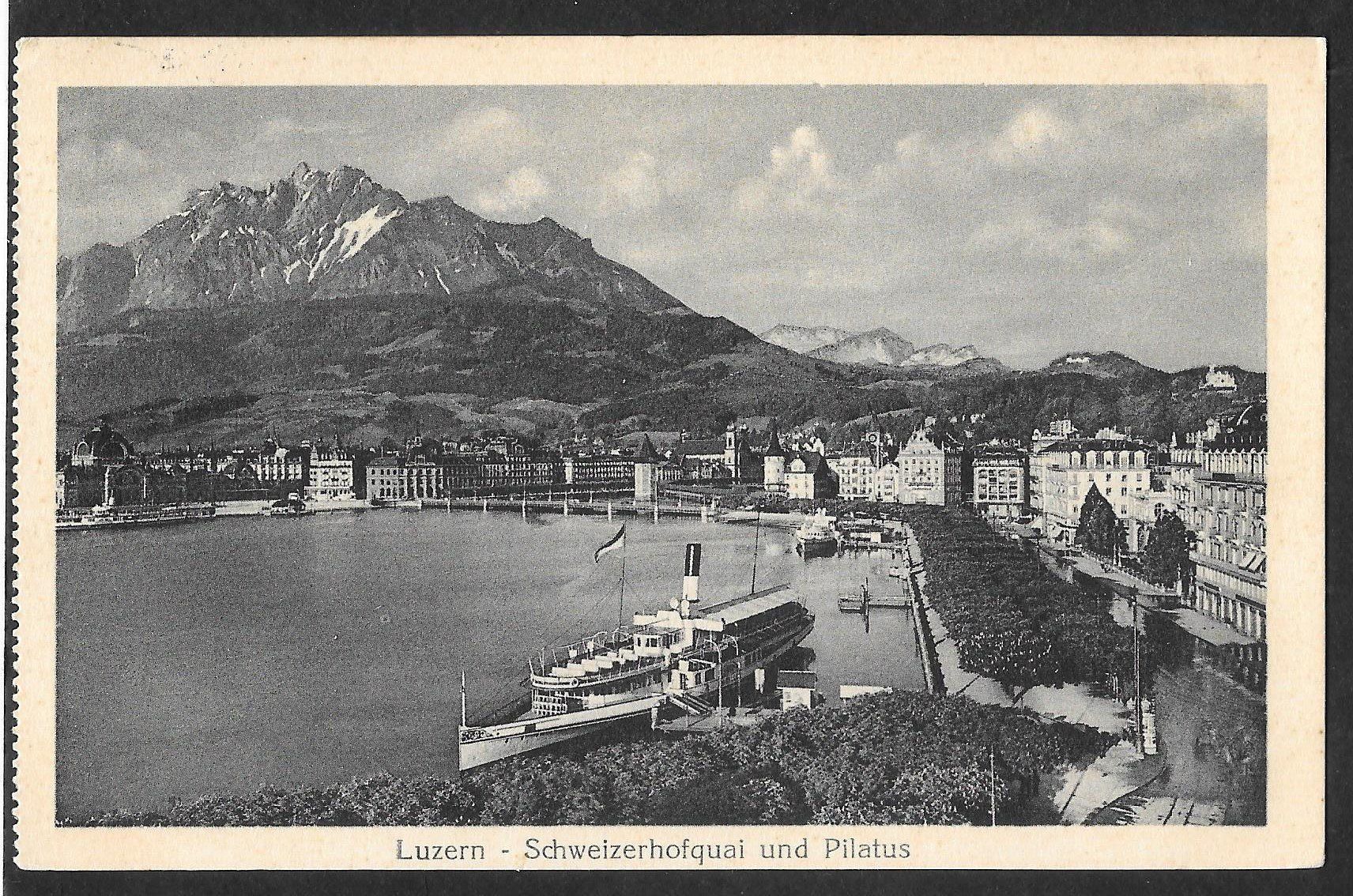Cartes postales: Luzern Schweizerhofquai mit Dampfschiff – D'occasion à Olten par clotaldi