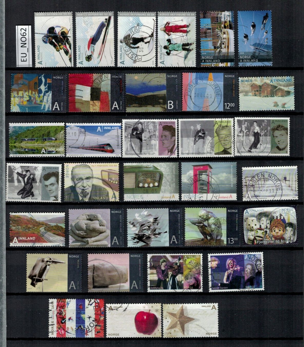 Tutti i francobolli: Norwegen 2008/10, EU_NO62 – Usato da Erlenbach ZH venduto da panstamps