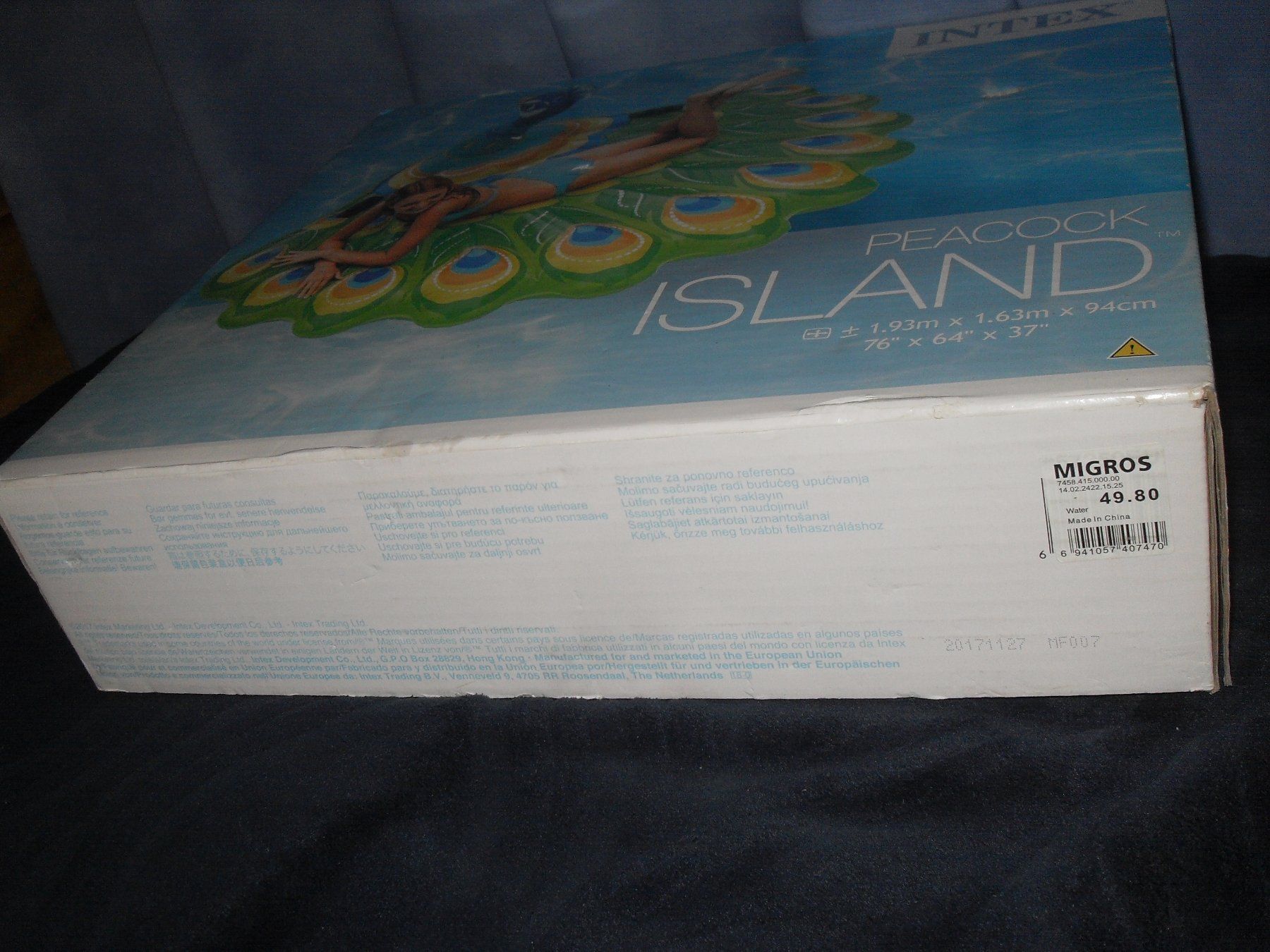 Schwimmringe: Badeinsel Aufblasbar Pfau-Design gross – Neu und originalverpackt aus Buttikon SZ von tschipo1 3