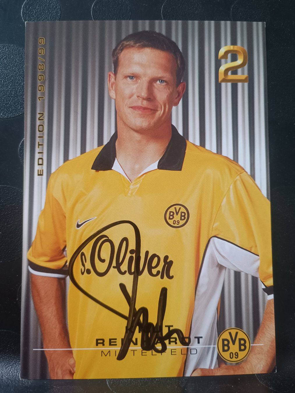 Autographes: Knut Reinhardt - BVB - Handsignierte alte Karte – D'occasion à Menziken par Artographs
