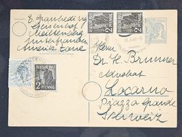 CL25 Carte Postale + Timbre Allemagne 1948