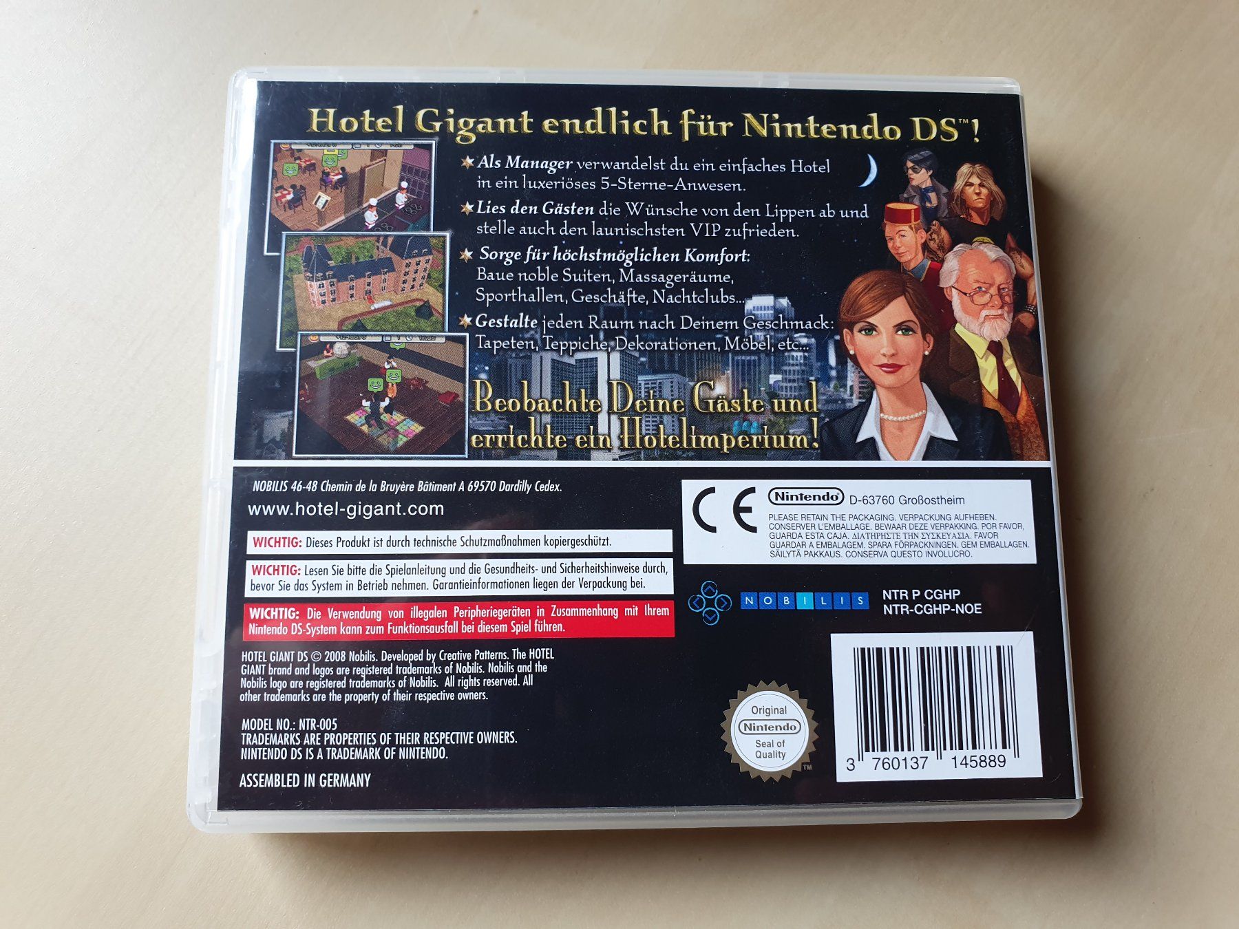 Nintendo Giochi: Hotel Gigant DS – Usato da Stansstad venduto da collectorsshop 1