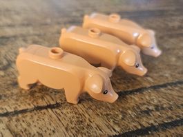 lego animaux 3x cochons