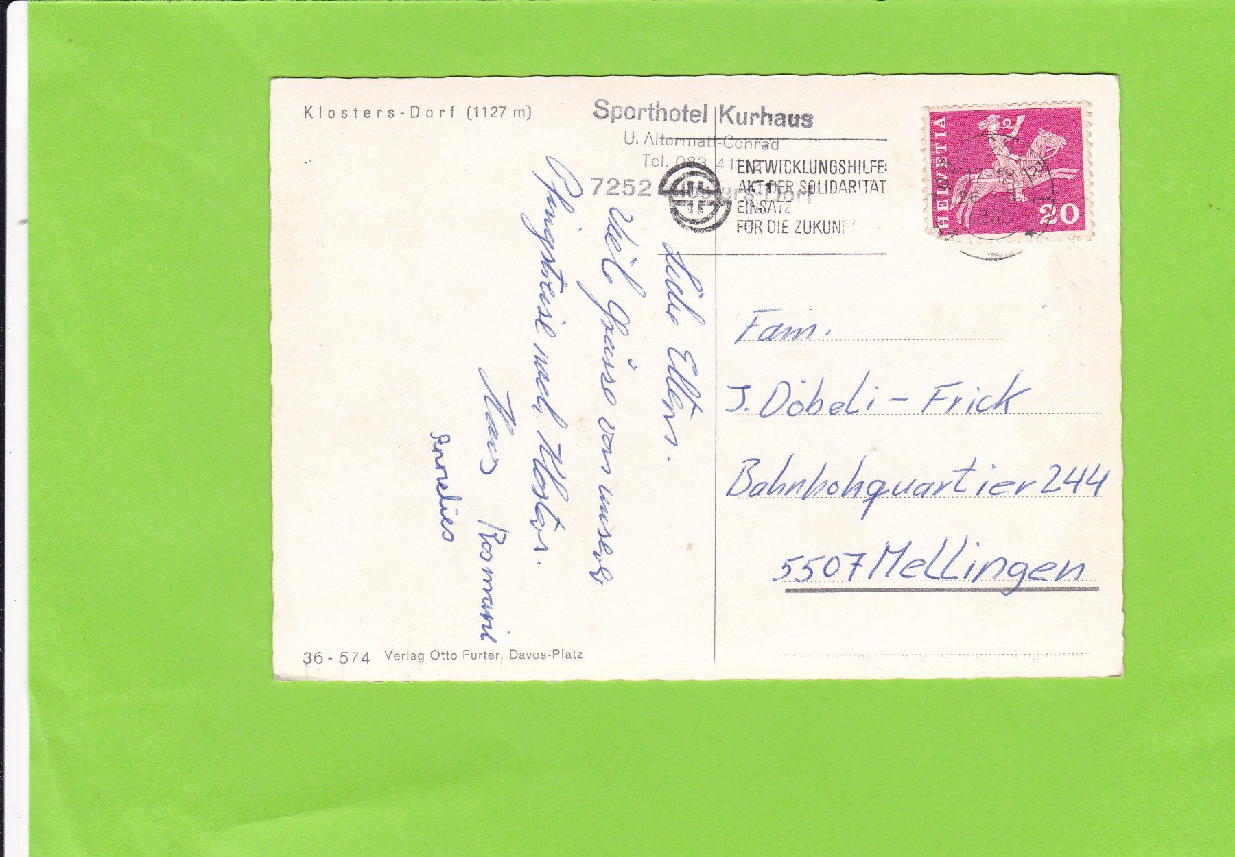 Cartes postales: Klosters-Dorf – D'occasion à St. Peterzell par neckertal 1