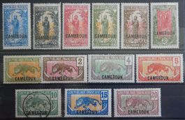 Kamerun Franz. Kolonie ex. Kat. 47-62 */(*)/gest. 1921