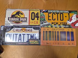 Lot 4 plaques films années 80