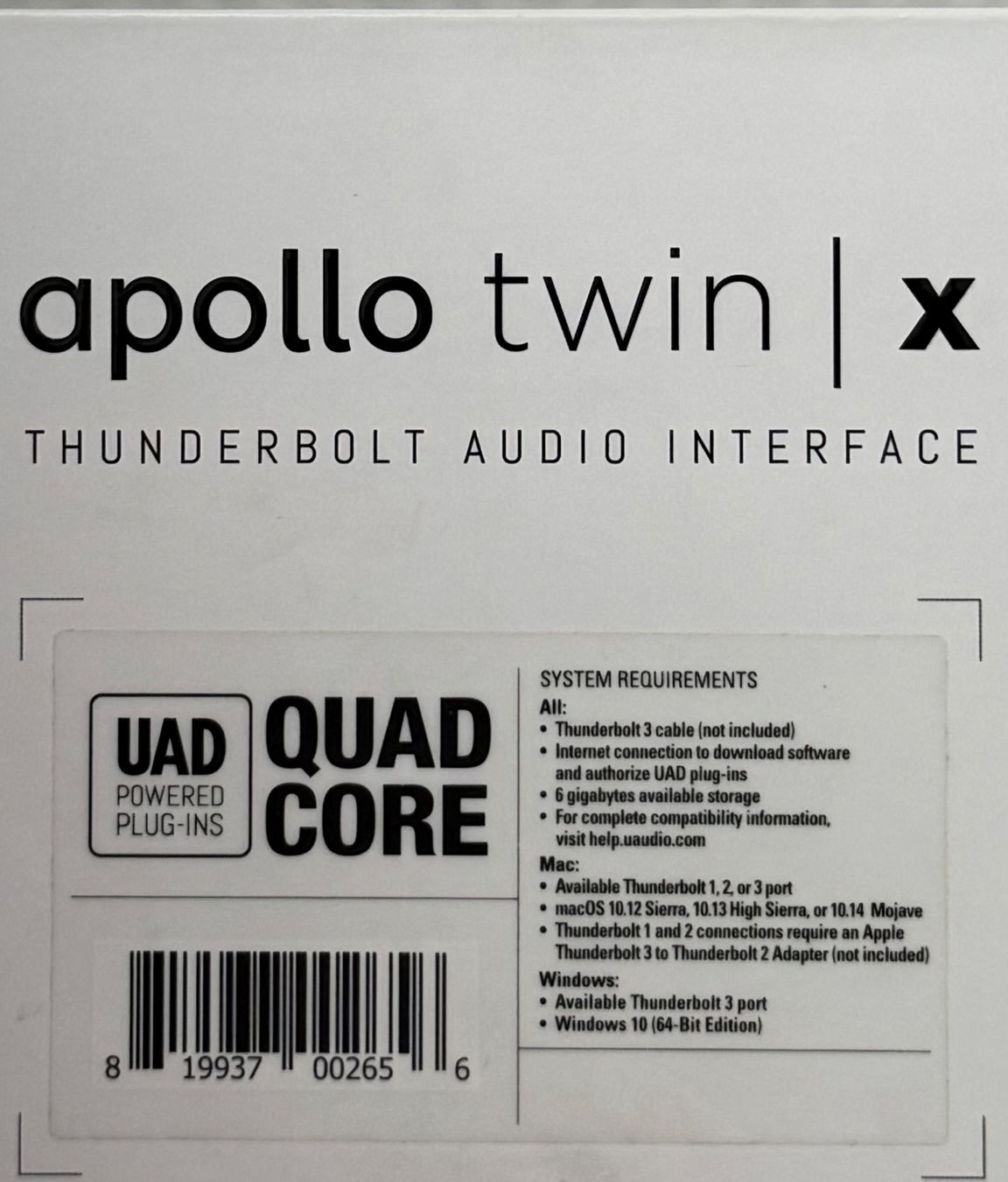 Universal Audio Attrezzatura per studi di registrazione: Apollo Twin X QUAD Core Universal Audio – Nuovo e nell'imballaggio originale da Lausanne venduto da ric_k28l 7