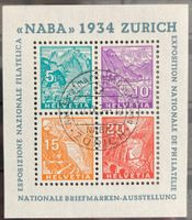 NABA-Block 1934 W1, Attest von der Weid, SBK 750 Fr.