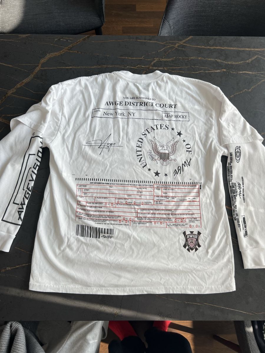 T-shirt: ASAP Rocky Dont be dumb longsleeve L – Nuovo e nell'imballaggio originale da Lyss venduto da lio_9dvs 3